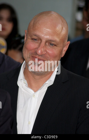 Tom Colicchio Dan Biederman, le Chef Tom Colicchio et Tim Zagat l'hôte de la fête de lancement du porche sud-ouest au Bryant Park New Banque D'Images