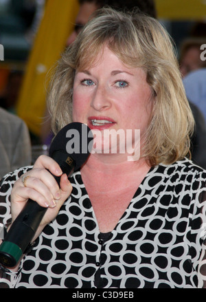 Linda Rutherford Dan Biederman, le Chef Tom Colicchio et Tim Zagat l'hôte de la fête de lancement du porche sud-ouest au Bryant Park Banque D'Images