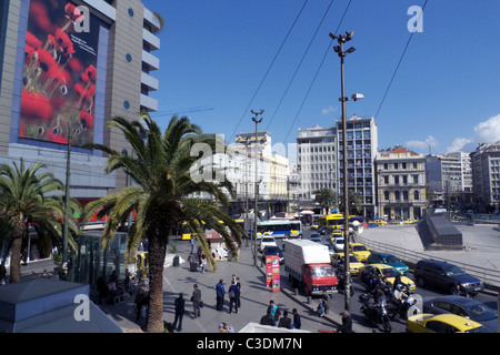 La Grèce place Omonia Athènes attika Banque D'Images