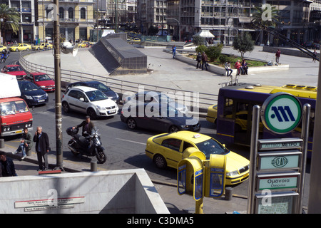 La Grèce place Omonia Athènes attika Banque D'Images