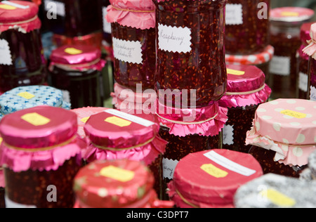 Des tas de variétés de confiture maison Banque D'Images