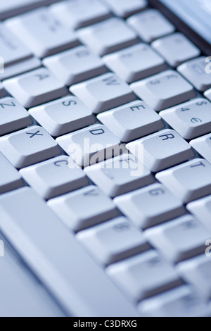 Close up d'un ordinateur portable clavier QWERTY Banque D'Images