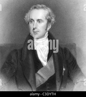 Henry Pelham Fiennes Pelham-Clinton, 4e duc de Newcastle-under-Lyne (1785-1851) sur gravure de 1839. Banque D'Images