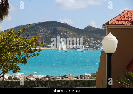 Voiliers de 12 mètres à Grand Bay Banque D'Images