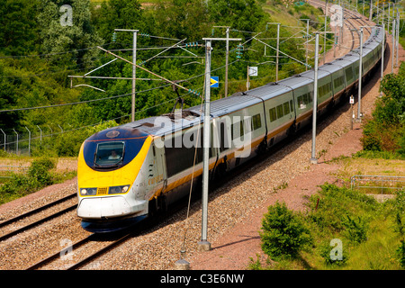 Eurostar, Ligne Nord, en France Banque D'Images