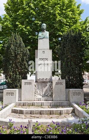 Monument à Joao Franco en Guimaraes, Portugal. Banque D'Images