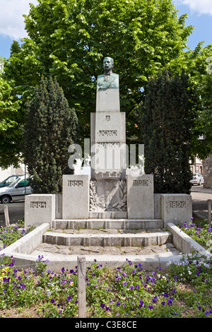 Monument à Joao Franco en Guimaraes, Portugal. Banque D'Images