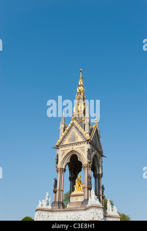 Albert Memorial dans Kensington Gardens, Londres, Angleterre, Royaume-Uni. Banque D'Images