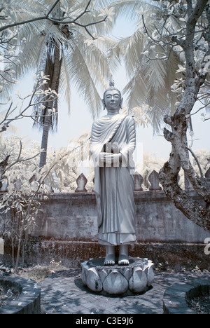 Buddha, Wat Choum Khong Soulinthaham Banque D'Images