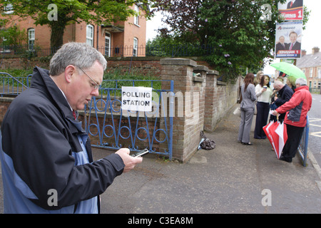 Crumlin, comté d'Antrim, en Irlande du Nord. Thomas Burns est un social démocrate et du Parti du Travail (SDLP) Banque D'Images