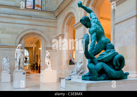 Europe, France, Paris (75), intérieur de la Cour Puget au Louvre Banque D'Images