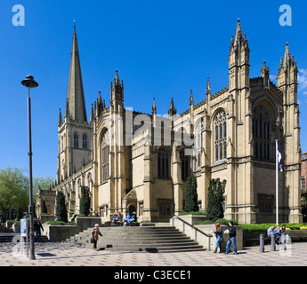 Cathédrale de Wakefield Kirkgate, Wakefield, West Yorkshire, Royaume-Uni Banque D'Images