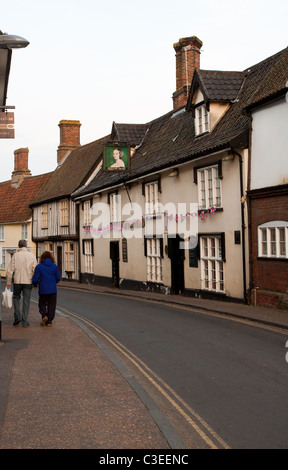 Dans une rue, Norfolk Wymondham Banque D'Images