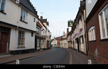 Dans une rue, Norfolk Wymondham Banque D'Images