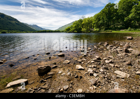 Voilà en Balquhidder glen Loch, partie du Loch Lomond et des Trossachs national park Central Scotland prises le jour d'amende Banque D'Images