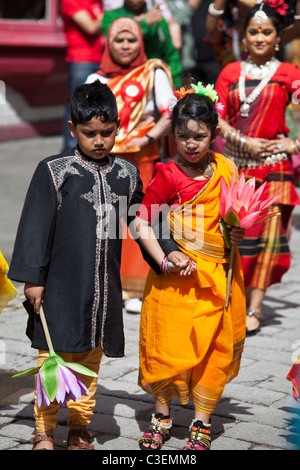 Baishakhi Mela, Brick Lane, Londres, Angleterre, Royaume-Uni. Banque D'Images