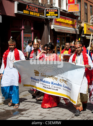 Baishakhi Mela, Brick Lane, Londres, Angleterre, Royaume-Uni. Banque D'Images