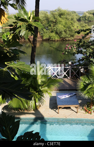 Boutique Hôtel de luxe à Goa, Inde Banque D'Images