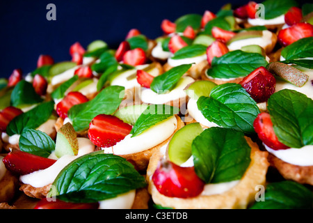 Les tartes aux fruits délicieux Banque D'Images