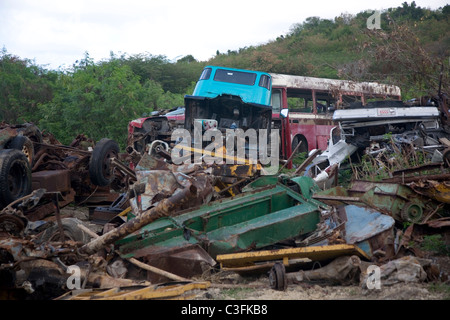 Junkyard - Scrap Marchand à Antigua Banque D'Images