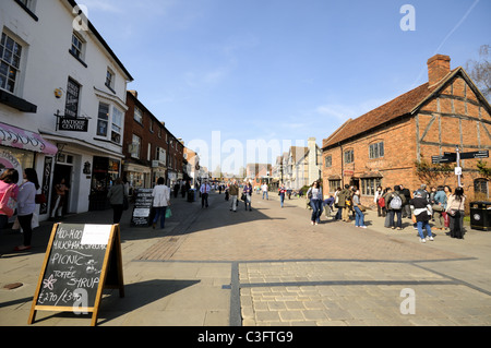 Du tourisme visiter Stratford-upon-Avon dans le Warwickshire Banque D'Images