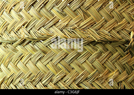 Sparterie grass texture panier artisanat artisanat traditionnel de l'Espagne Banque D'Images