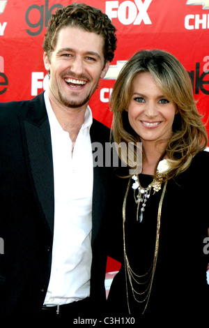 Matthew Morrison et Jessalyn Gilsig Première de Fox's 'Glee' à saules Community School - Arrivées Culver City, Californie - Banque D'Images