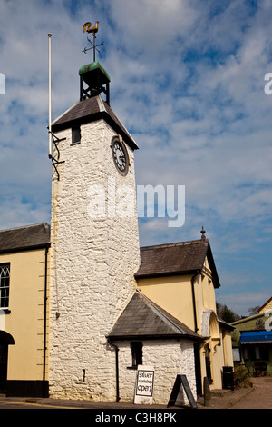 Old Town Hall, Carmarthenshire Carmarthen, au sud ouest du pays de Galles UK Banque D'Images