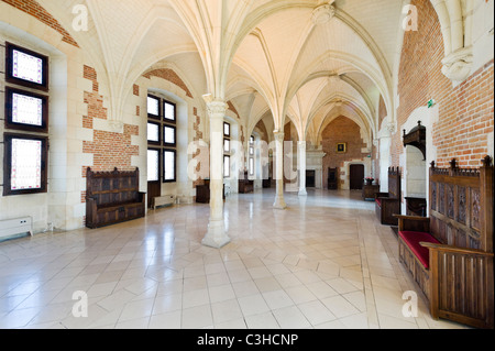 La salle du Conseil (Salle du Conseil), le Chateau d'Amboise, Loire Valley, France Banque D'Images