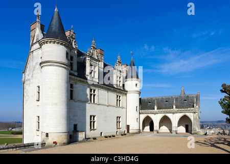 Chateau d'Amboise, Loire, Touraine, France Banque D'Images