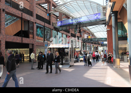 Le centre commercial Cabot Circus, Bristol, Angleterre Banque D'Images