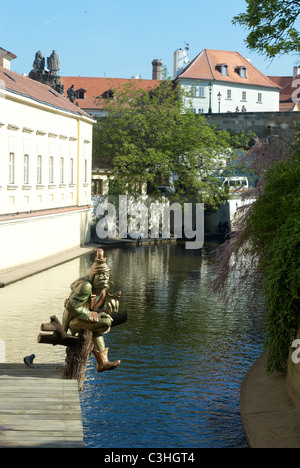 L'île Kampa Prague République Tchèque Banque D'Images