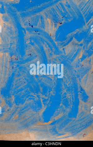 Vieux papier peint bleu et grunge background Banque D'Images