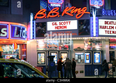 B.B. King Blues Club Gil Scott-Heron extérieur fonctionne à B.B. King Blues Club New York City, USA - 04.11.09 Banque D'Images