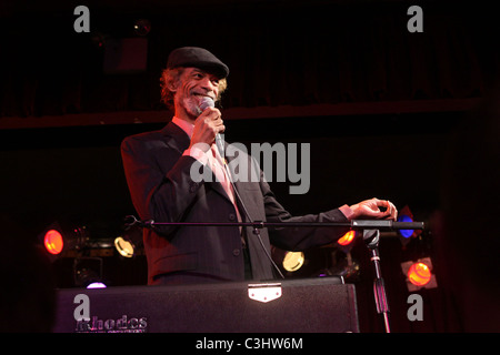 Gil Scott-Heron fonctionne à B.B. King Blues Club New York City, USA - 04.11.09 Banque D'Images