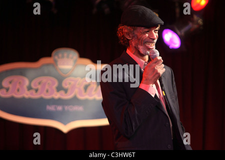 Gil Scott-Heron fonctionne à B.B. King Blues Club New York City, USA - 04.11.09 Banque D'Images