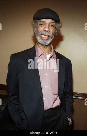 Gil Scott-Heron Gil Scott-Heron fonctionne à B.B. King Blues Club - Backstage New York City, USA - 04.11.09 Banque D'Images