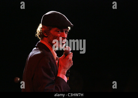 Gil Scott-Heron fonctionne à B.B. King Blues Club New York City, USA - 04.11.09 Banque D'Images