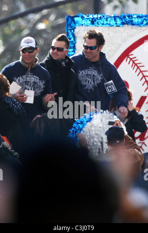 Johnny Damon les Yankees de New York World Series 2009 Revue de la victoire de New York, USA - 06.11.09 Banque D'Images