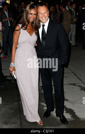 Iman et Michael Kors Fashion Group International, 26e Nuit des Etoiles au Cipriani Wall Street - l'extérieur des arrivées de nouveaux Banque D'Images