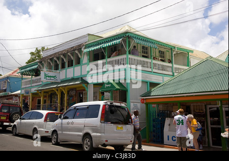 Hemingways Café à St Johns à Antigua Banque D'Images