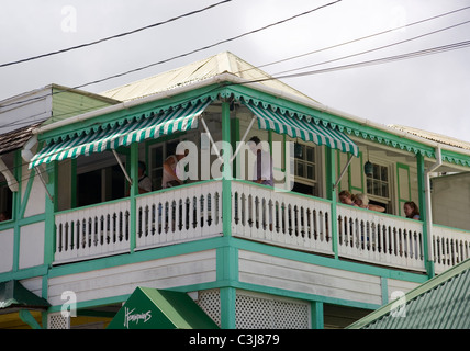 Hemingways Café à St Johns à Antigua Banque D'Images