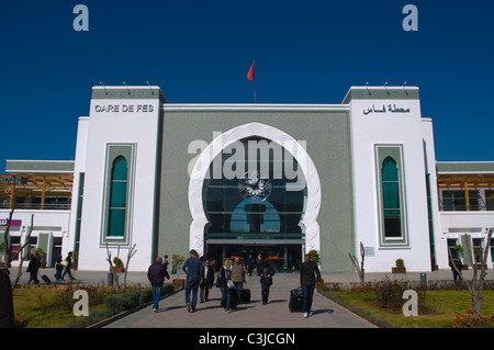 La gare de la gare principale de Fes ville Nouvelle ville nouvelle Fès Maroc nord sud Banque D'Images