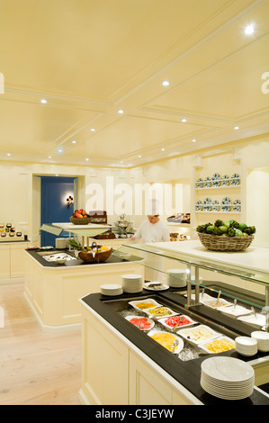 Cantine/ buffet dans health resort en Allemagne Banque D'Images