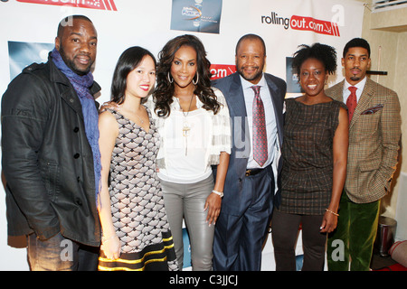 Malik Yoba, Natalie Wu, Vivica A. Fox, Munson Steed, Mélodie Harris et Fonzworth Bentley Hommes Gillette Fusion du Style Awards au Banque D'Images