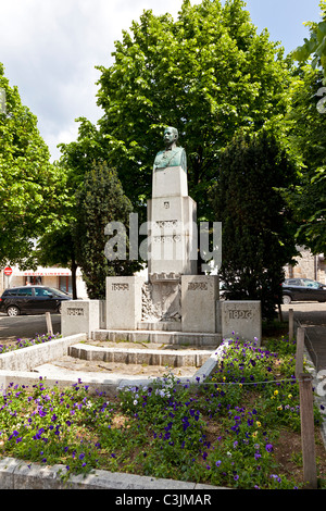 Monument à Joao Franco en Guimaraes, Portugal. Banque D'Images