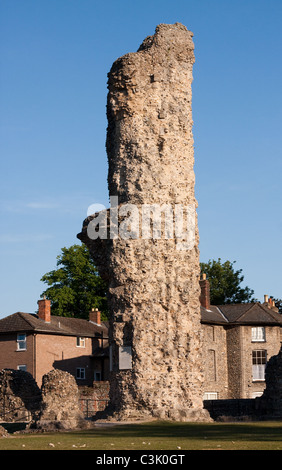 Jardins de l'abbaye en ruines, Bury St Edmunds Banque D'Images
