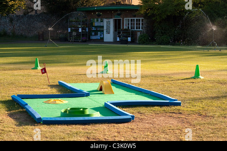 Mini Golf dans un parc Banque D'Images