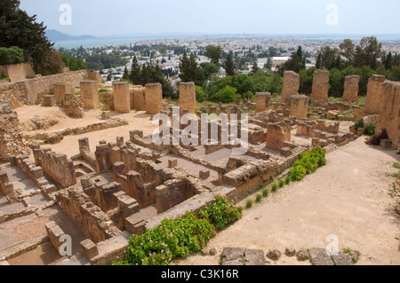 L'ancienne Carthage, ville antique, la Tunisie, l'Afrique Banque D'Images