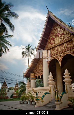 Wat Ong Teu, Temple bouddhiste, Vientiane, Laos Banque D'Images